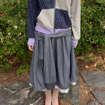 Tie-layered skirt