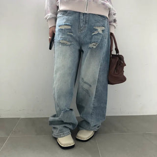 Curved Light Blue Denim