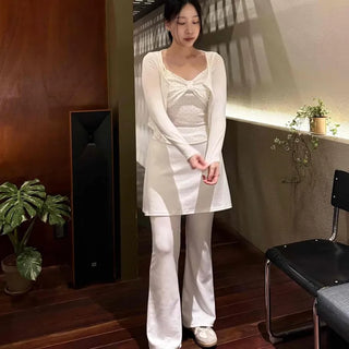 Clean Semi-Bootcut Long Pants