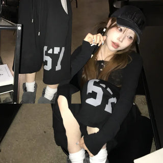 Unisex Beat Daily Hip Color Block Bermuda Sweatpants (2 colors)