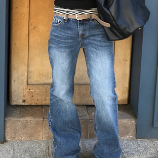 Egg Daily Medium Blue Low Bootcut Pants