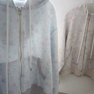 Flower Zip-up Hoodie