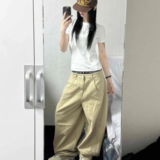 Cargo Wide Loose Fit Long Pants