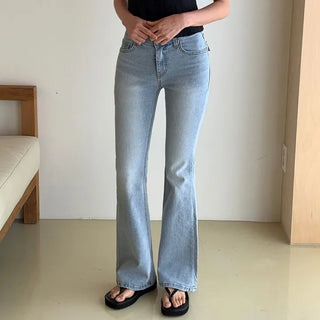 Soppy Slim Bootcut Light & Medium Blue Denim Jeans