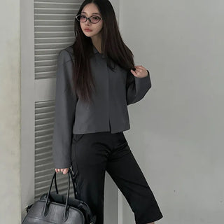 Clean Open Collar Jacket