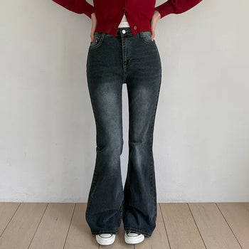 French Bootcut Sturdy Stretch Denim Pants