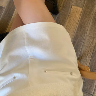 Dua Pocket Back Elastic Mini Skirt