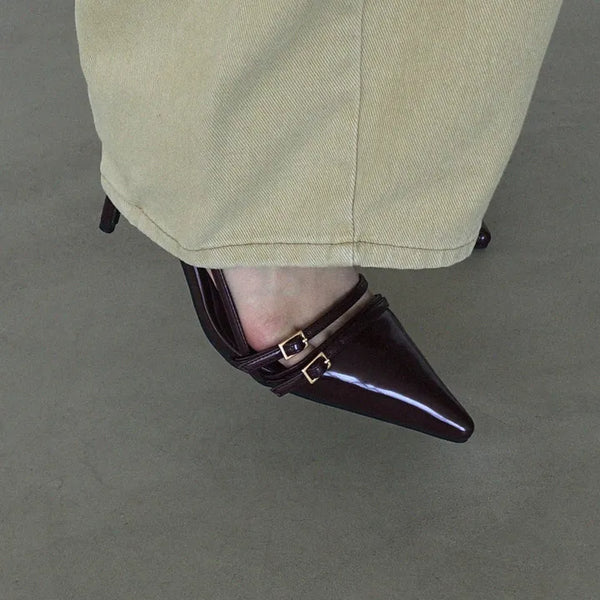 Buckle Strap Stiletto Heels