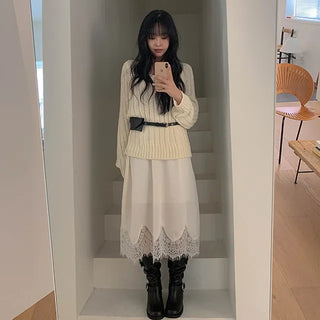 Lily Lace Long Dress