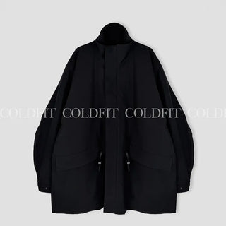 Oversized military balloon jacket