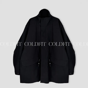 Oversized military balloon jacket
