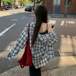 Curry Summer Check Oversized Shirt