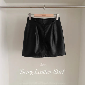 Bring Leather Mini Skirt
