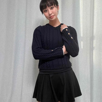 High-Waisted Pleated Flare Mini Skirt