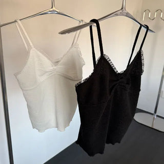 Lace Shirred Sleeveless 2 colors