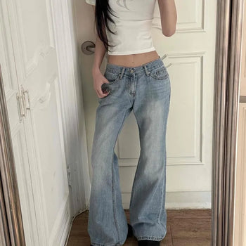 Sky Low-Rise Bootcut Denim Pants