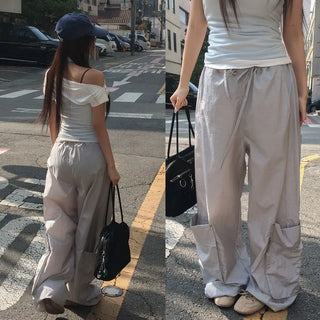 Mederi Pocket String Nylon Wide Pants