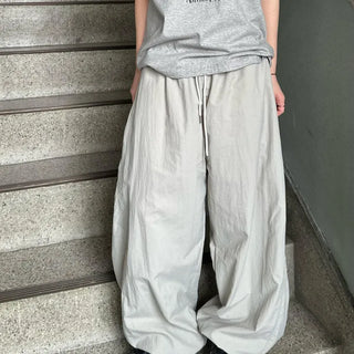 [Unisex] Ali Nylon Elastic Waist Balloon Pants (4 colors)