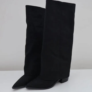 Linen Fold Boots