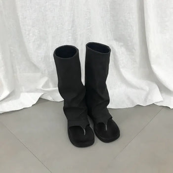 LINEN WARMER BOOTS