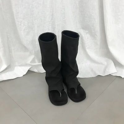 LINEN WARMER BOOTS