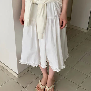 Event Frill Midi Skirt