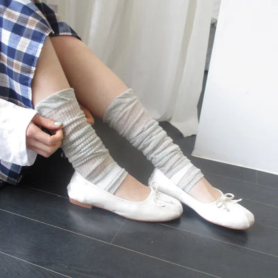 Milky Knee Socks (3 colors)