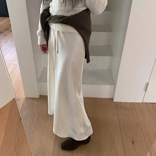 Illy Long Satin Skirt
