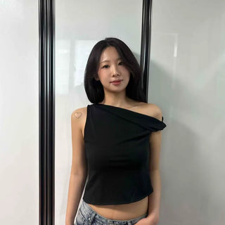 Drape Plain Relaxed Fit Daily Sleeveless