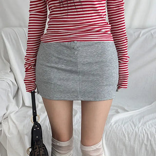 Kiendy elastic waist skirt-pants