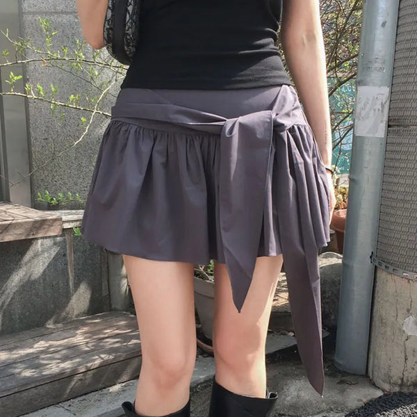Kilyn strap flare skirt