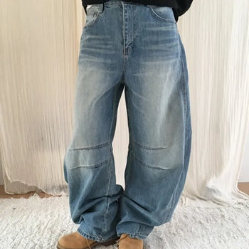 Curved Dart Wide Denim