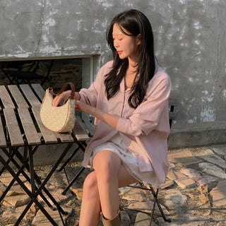 Rainit Oversized Pastel Delicate Fit Shirt