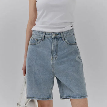 One-Day Half Denim Pants Denim Pants/Half Denim/Shorts/Light Wash Shorts/Dark Wash Shorts/Plus Size