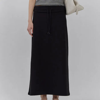 At Home Elastic Long Skirt