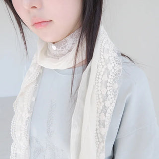 lace dot scarf