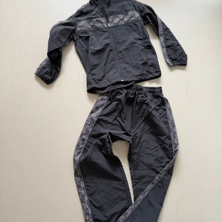 Nylon Training Pants with Lace Line Details