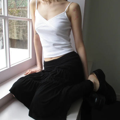 Lace Cross Sleeveless (2 colors)