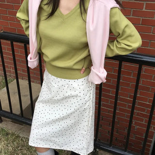 Boat V-neck Knit