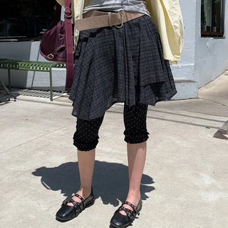 Allen Frill Check Skirt
