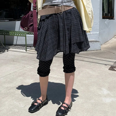 Allen Frill Check Skirt