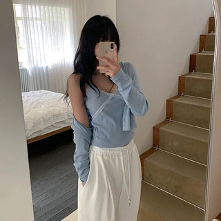 Romi Sleeveless Cardigan Set