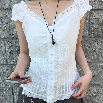 Menta Gemstone Rope Long Drop Necklace