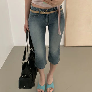 Min denim capri pants