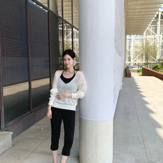 Deep V-Neck Summer Knit