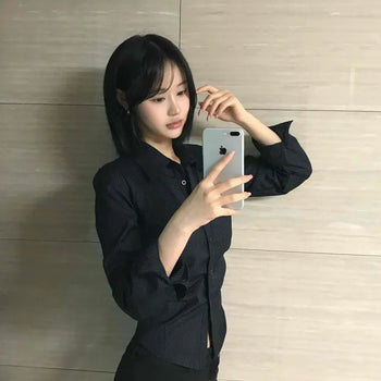 Regular Fit Striped Button-Down Long Sleeve Shirt