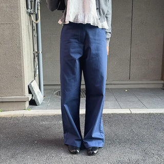 Rooming Herringbone Straight Fit Straight Wide Pants