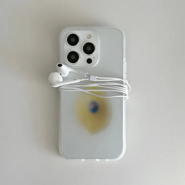 Muted Lemon Translucent Jelly iPhone Galaxy Spring New Phone Case