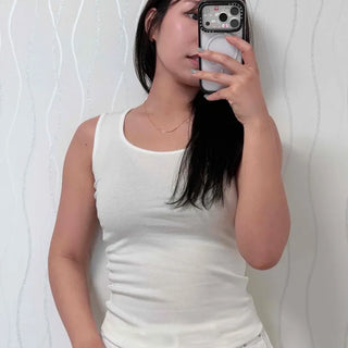 Slim Fit Plain Daily Sleeveless