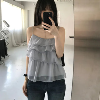 See-through Frill Bustier (2 colors)